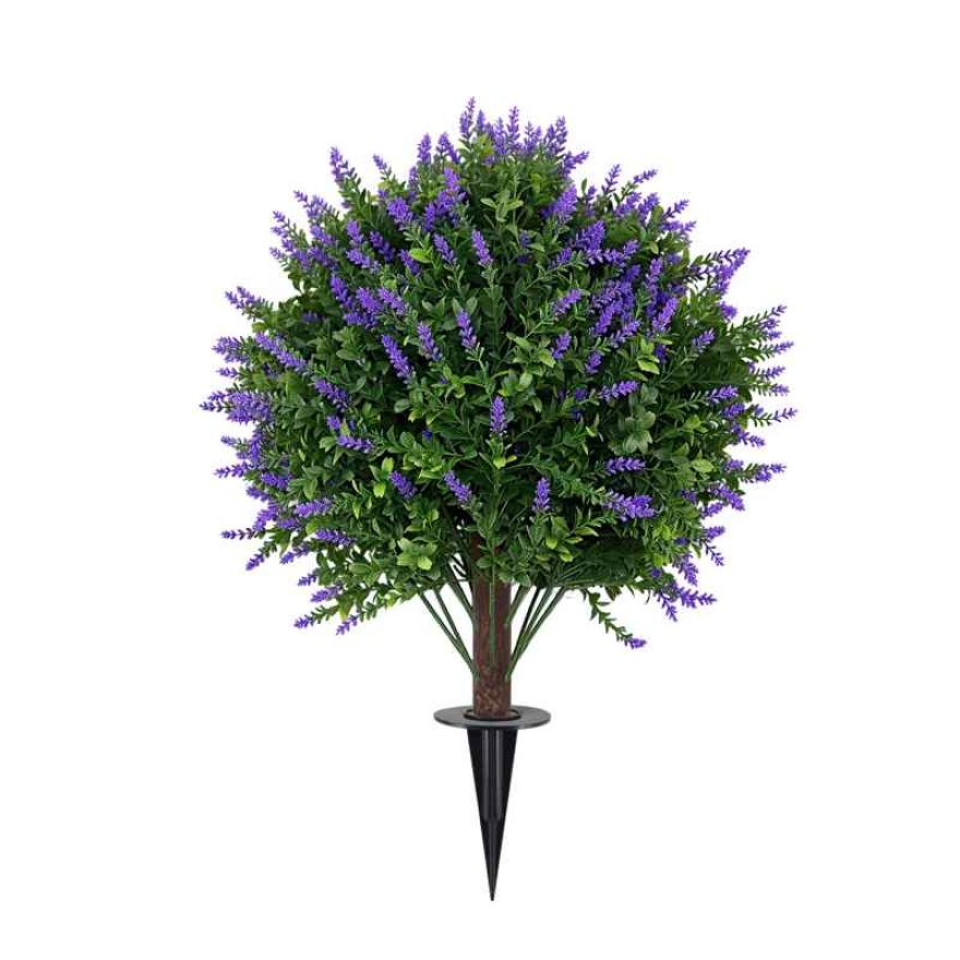 60cm Artificial lavender planted in the ground