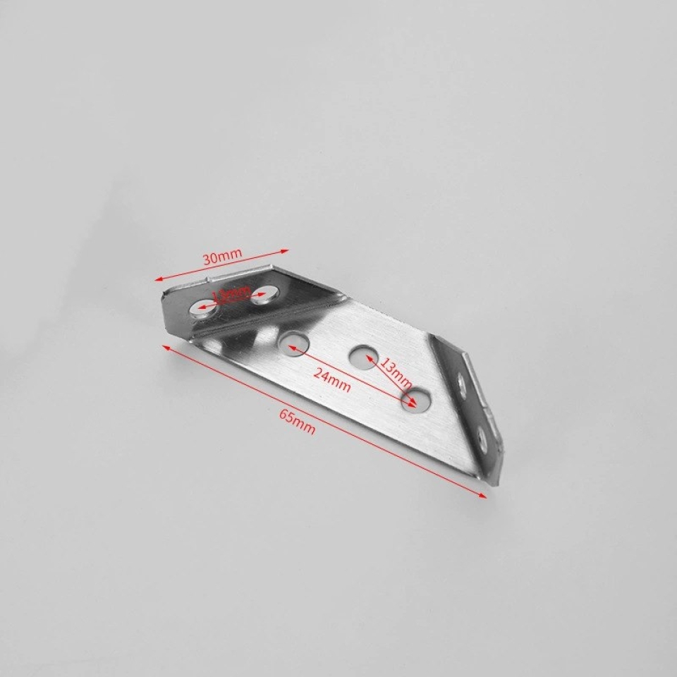 Stainless steel multi-functional three-sided fixing angle bracket