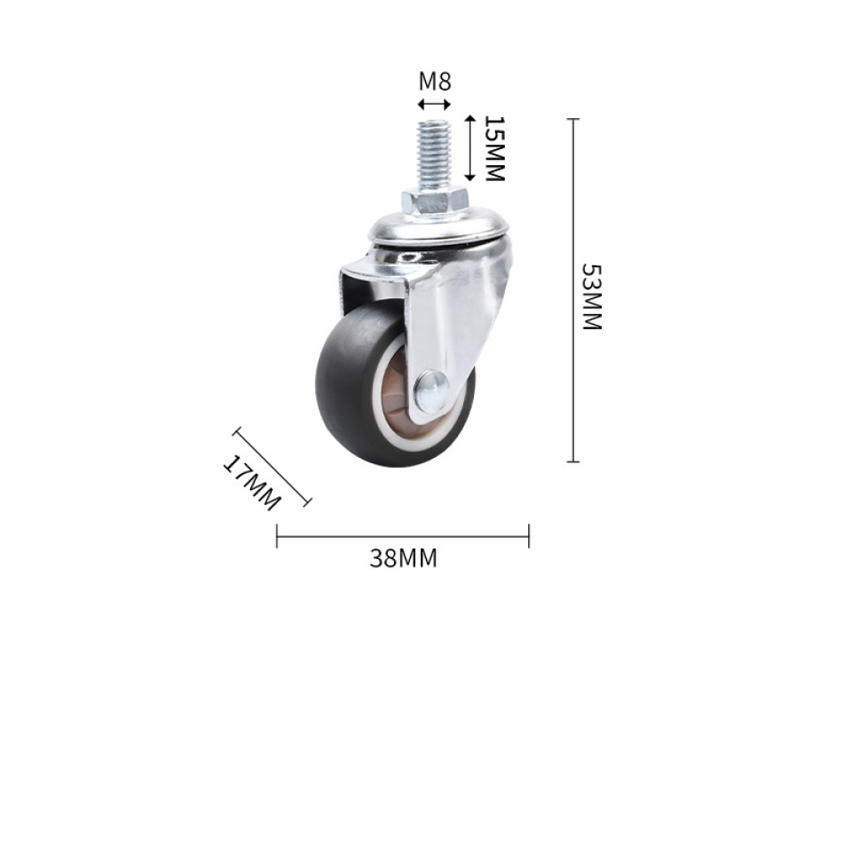 1-inch, 1.25-inch, 1.5-inch, 2-inch, 2.5-inch and 3-inch TPR Steering Mute Wheel with Screw